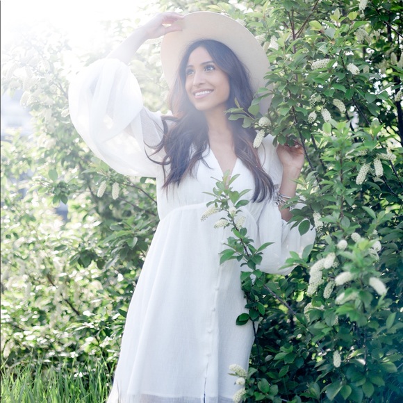 long sleeve button down mini dress - Picture 3 of 3